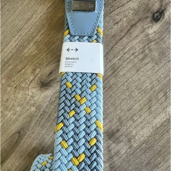 Nike Golf G Flex Woven Stretch Belt Blue Men's Large L (40-42) NWT $55 Retail - Picture 4 of 9